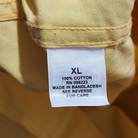 Magellan magshield Men Shirt Size Xl short sleeve yellow light Color       B1 - Picture 9 of 9